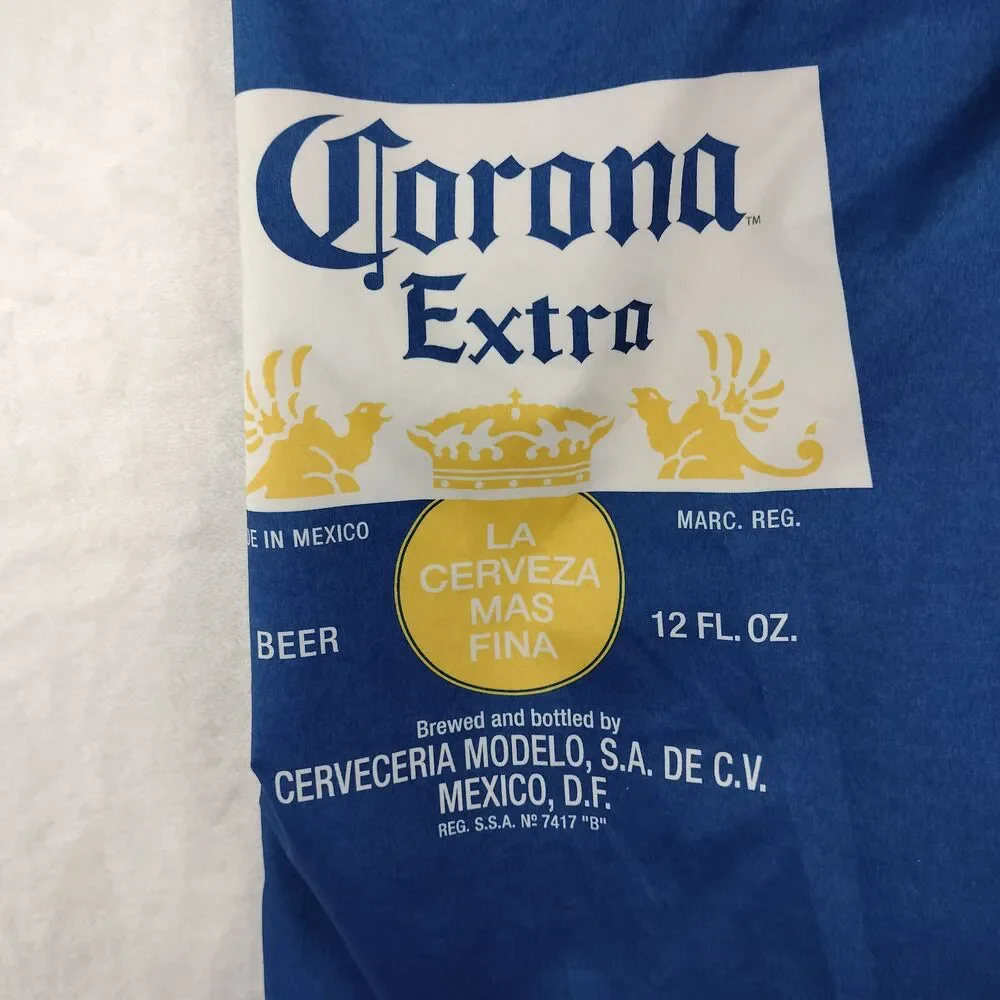 Corona Beer Board Shorts Mens Size 2XL 38 Blue White Colorblock Swim Suit VTG